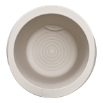 swirl 37cm linen white